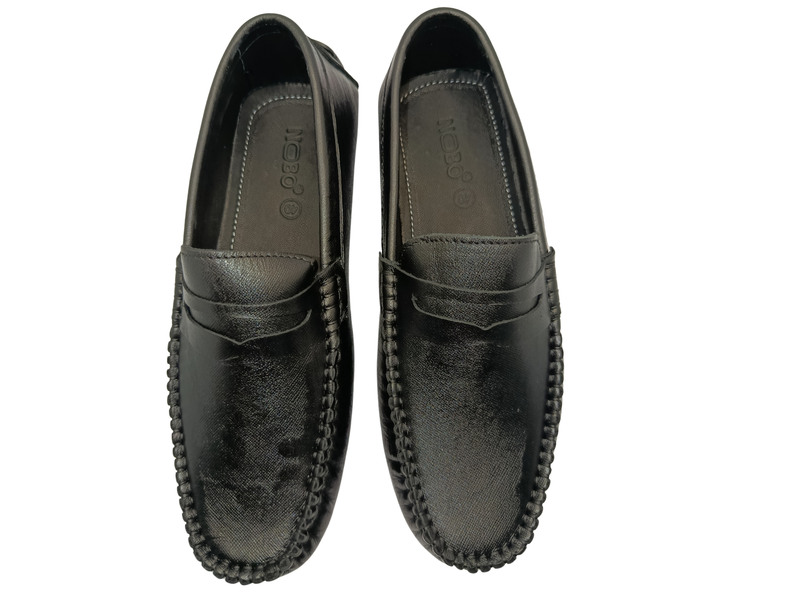 Leather Loafer Shoes For Men NB-003 Black
