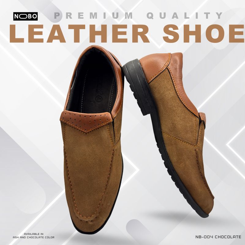 Premium Leather Shoe NB-004 Chocolate