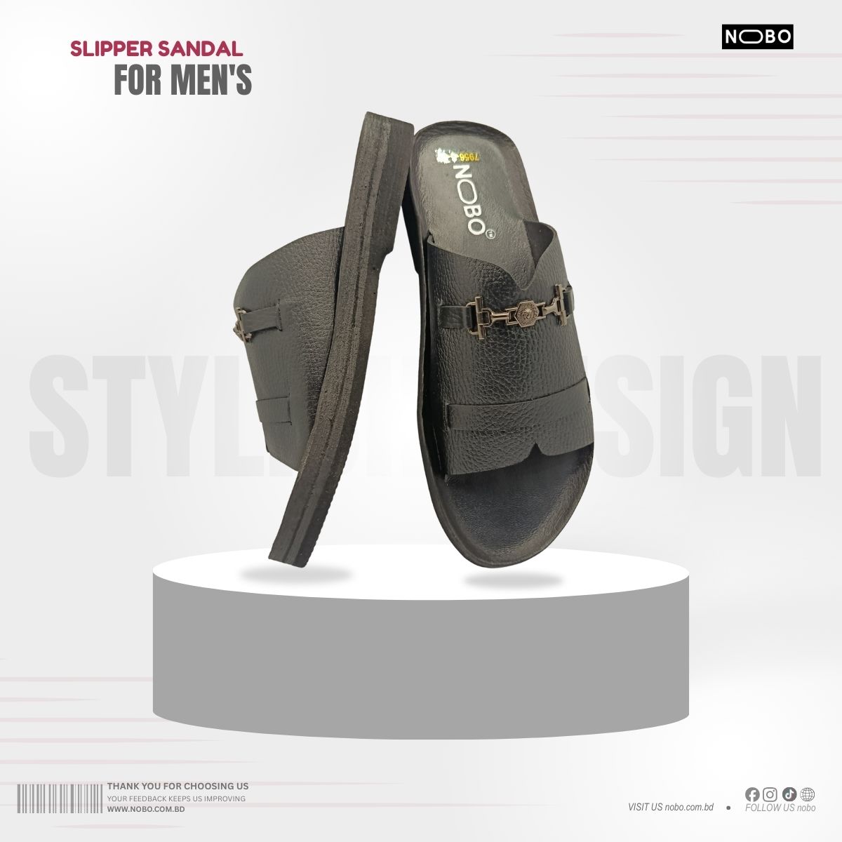 Leather Slipper Sandal NB-03