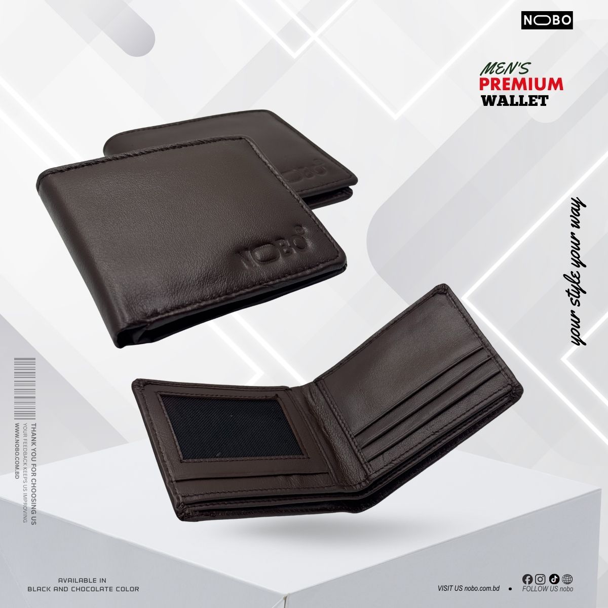 NOBO Leather Wallet For Men's NB02