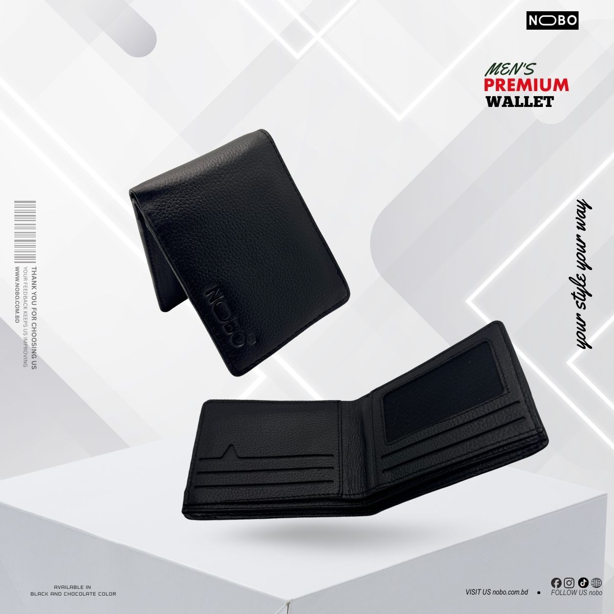 NOBO Leather Wallet For Men's NB01